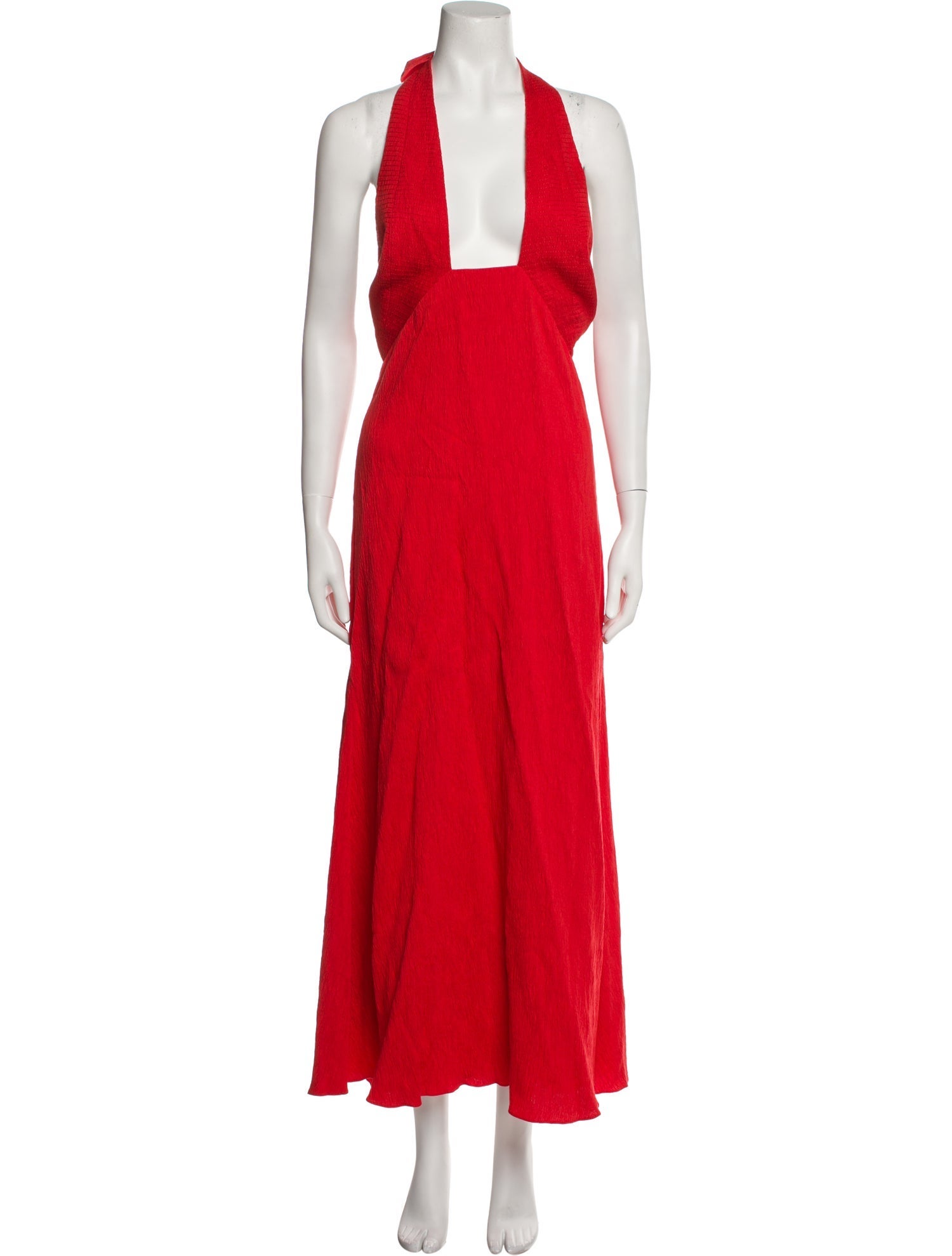 Johanna Ortiz Plunge Neckline Long Dress w/ Tags