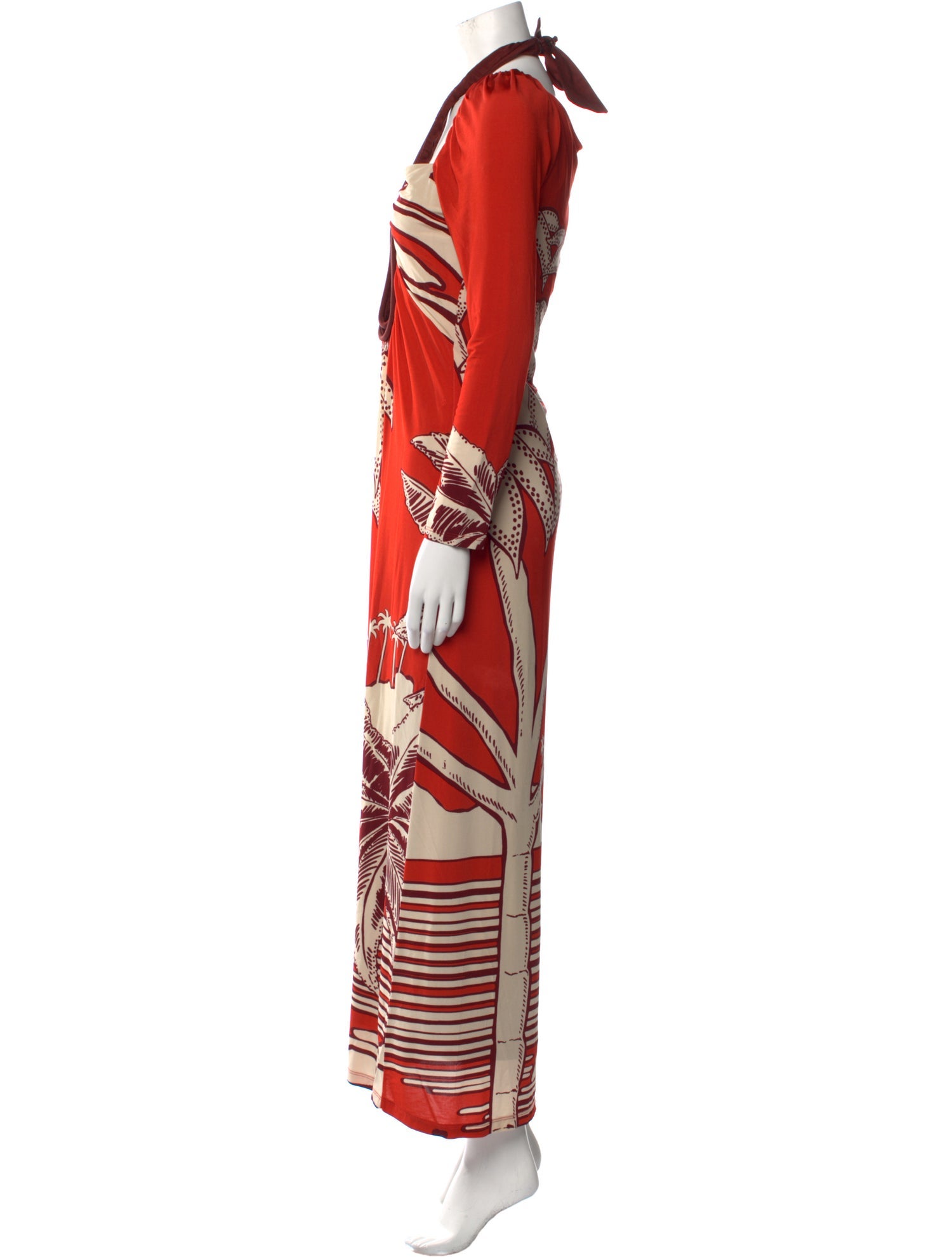 Johanna Ortiz Printed Long Dress