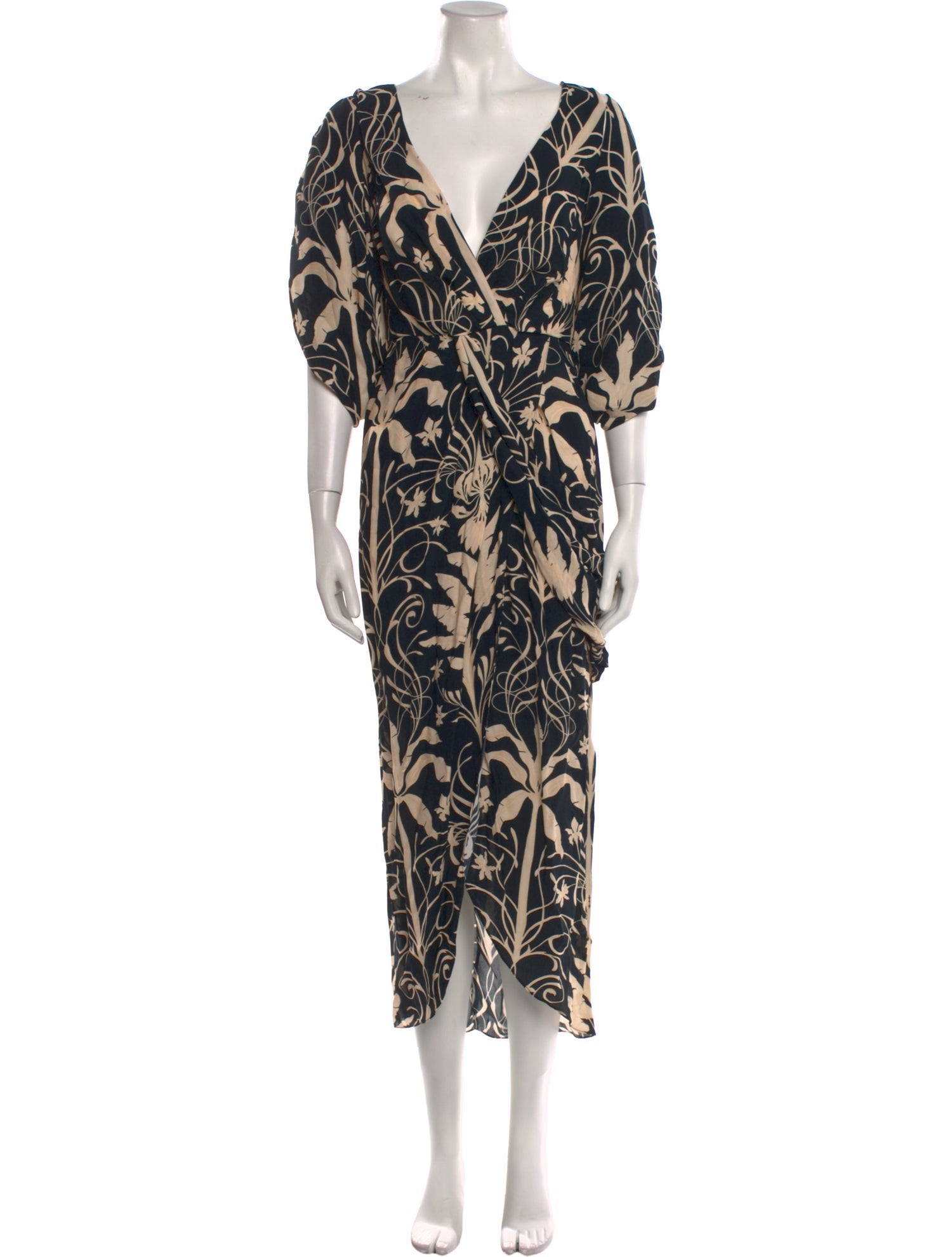 Johanna Ortiz Printed Long Dress w/ Tags