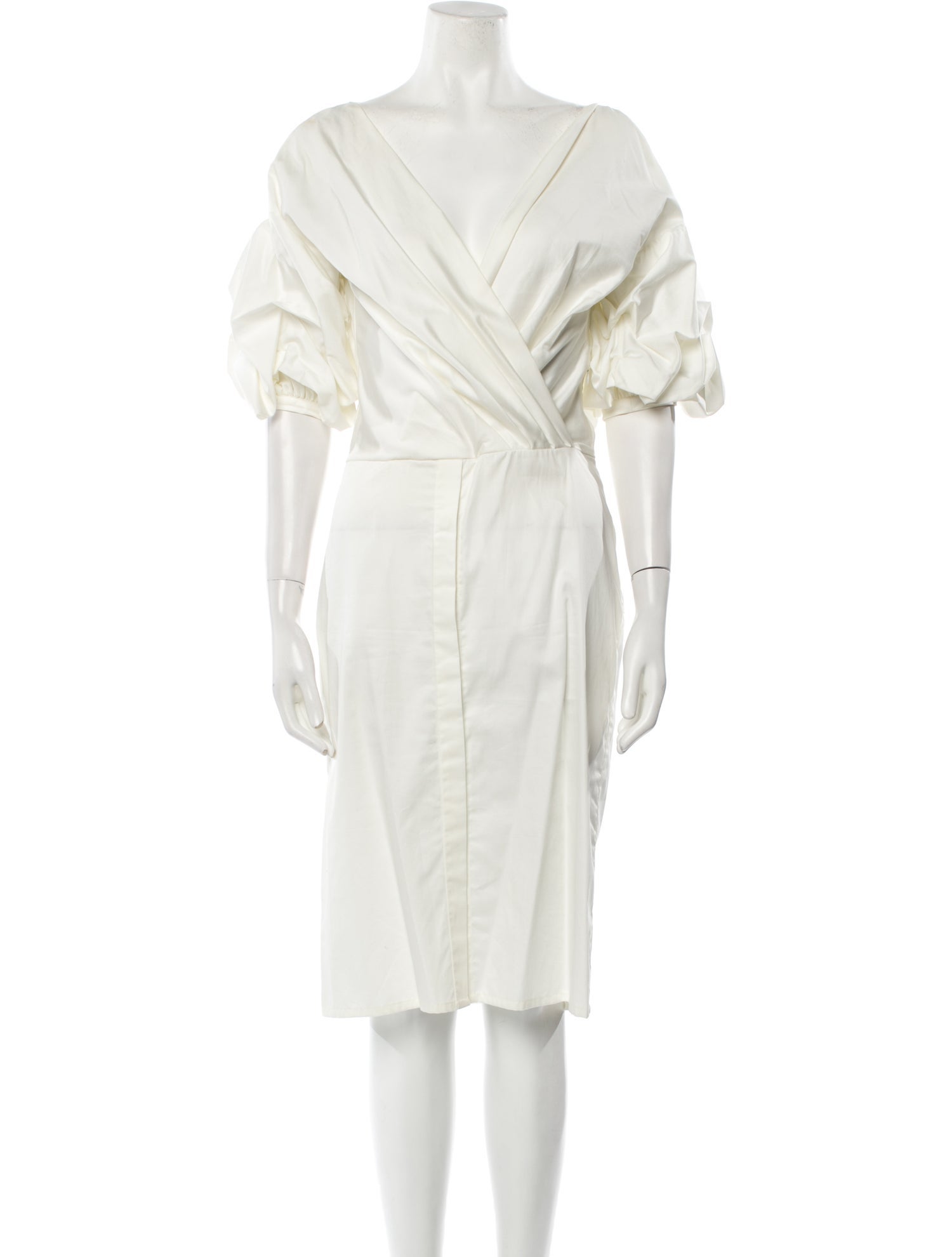 Johanna Ortiz V-Neck Midi Length Dress