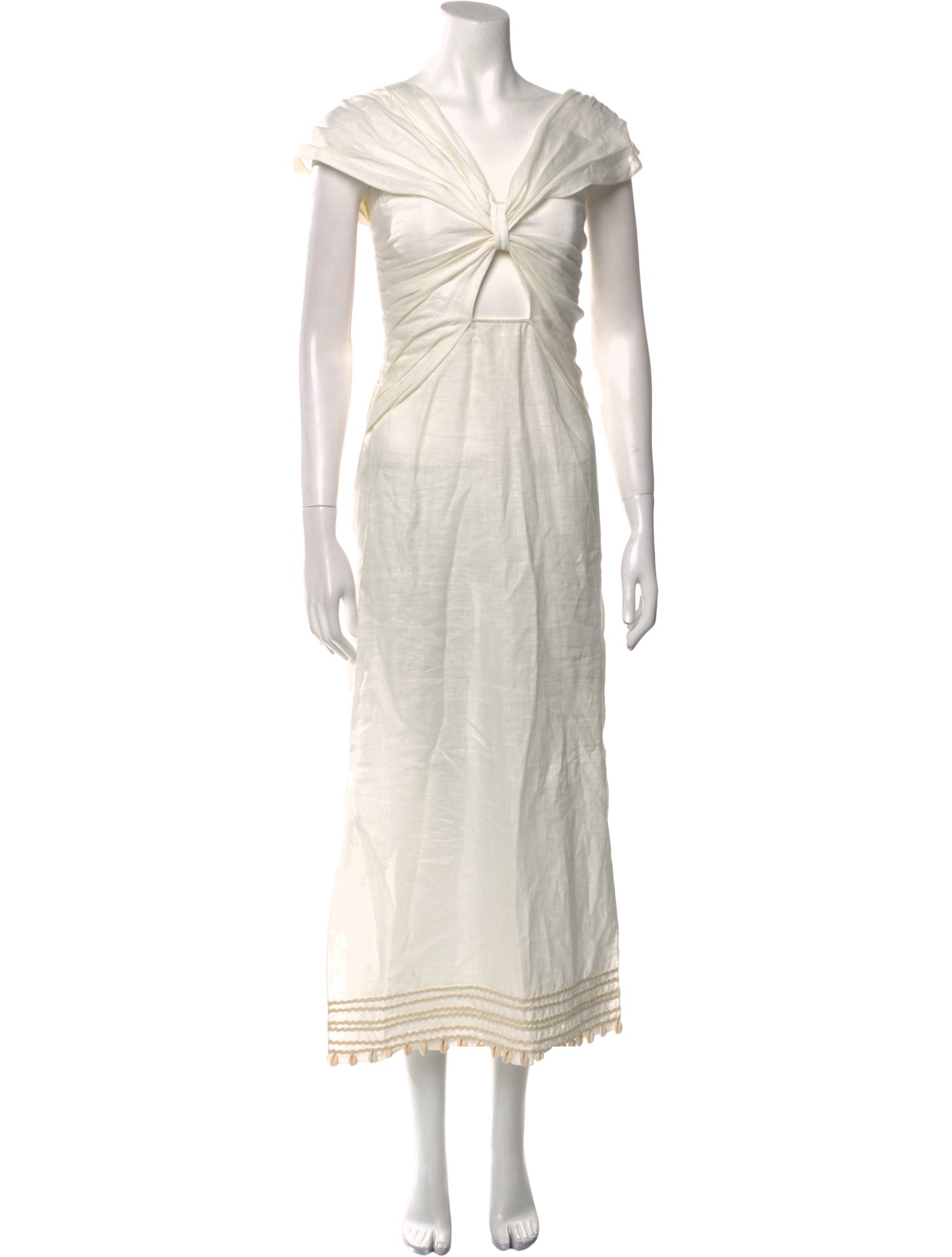 Johanna Ortiz Linen Long Dress