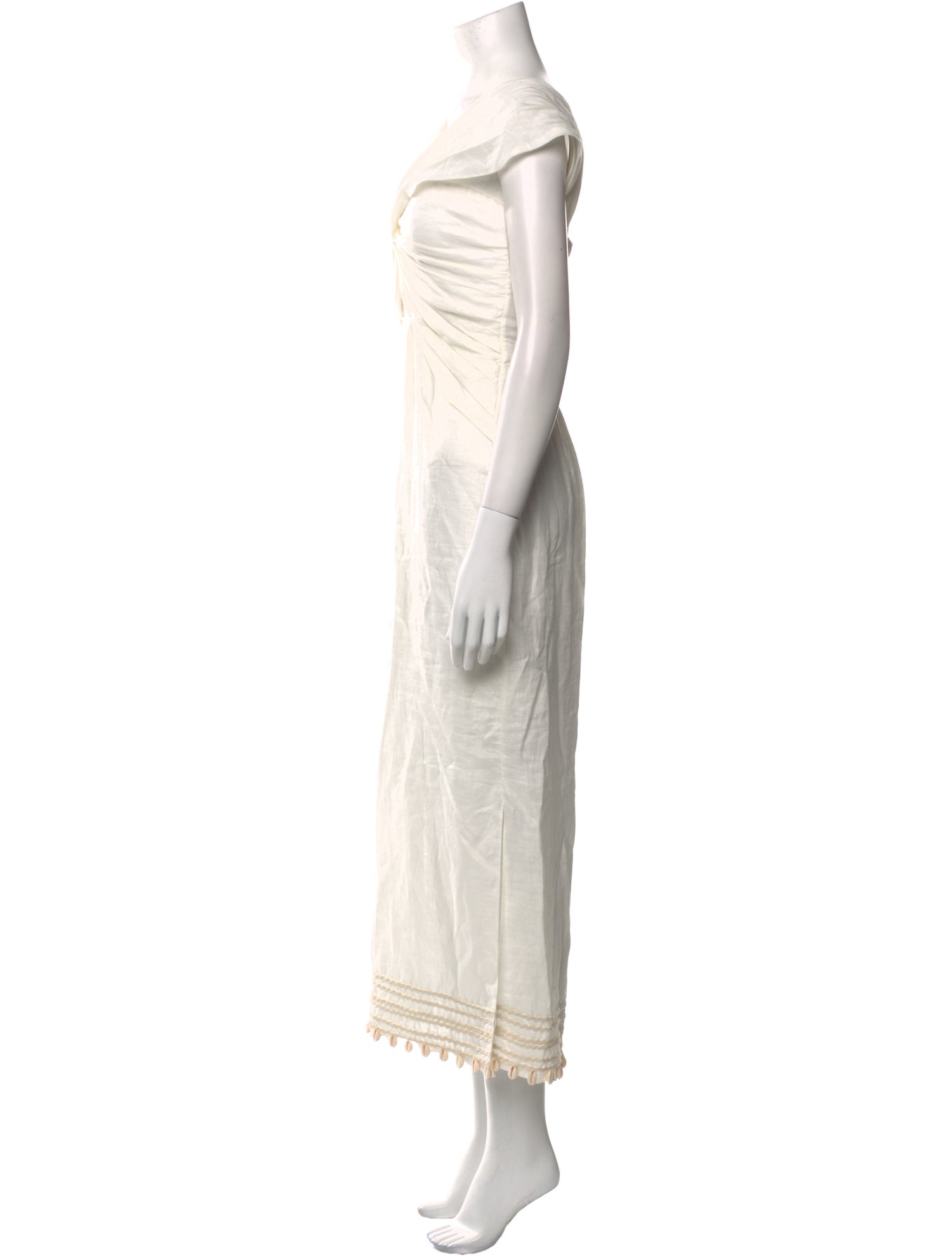 Johanna Ortiz Linen Long Dress