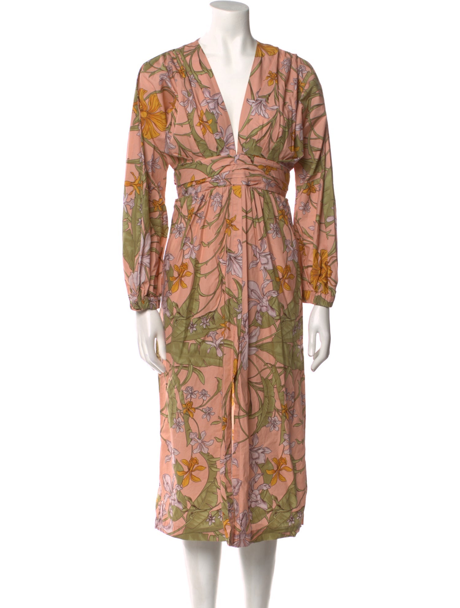 Johanna Ortiz Floral Print Knee-Length Dress