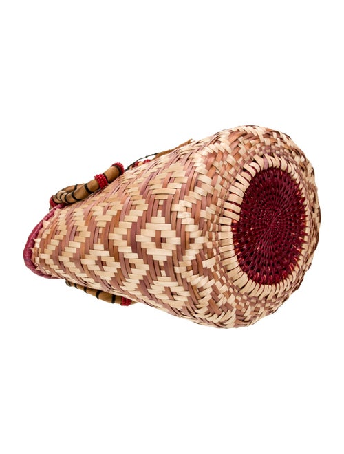 Johanna Ortiz Raffia Bucket Bag