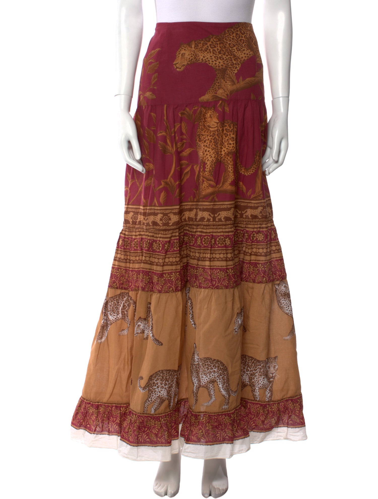 Johanna Ortiz Floral Print Long Skirt