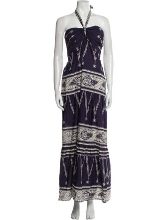 Johanna Ortiz Printed Long Dress
