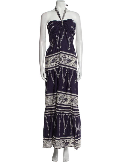 Johanna Ortiz Printed Long Dress