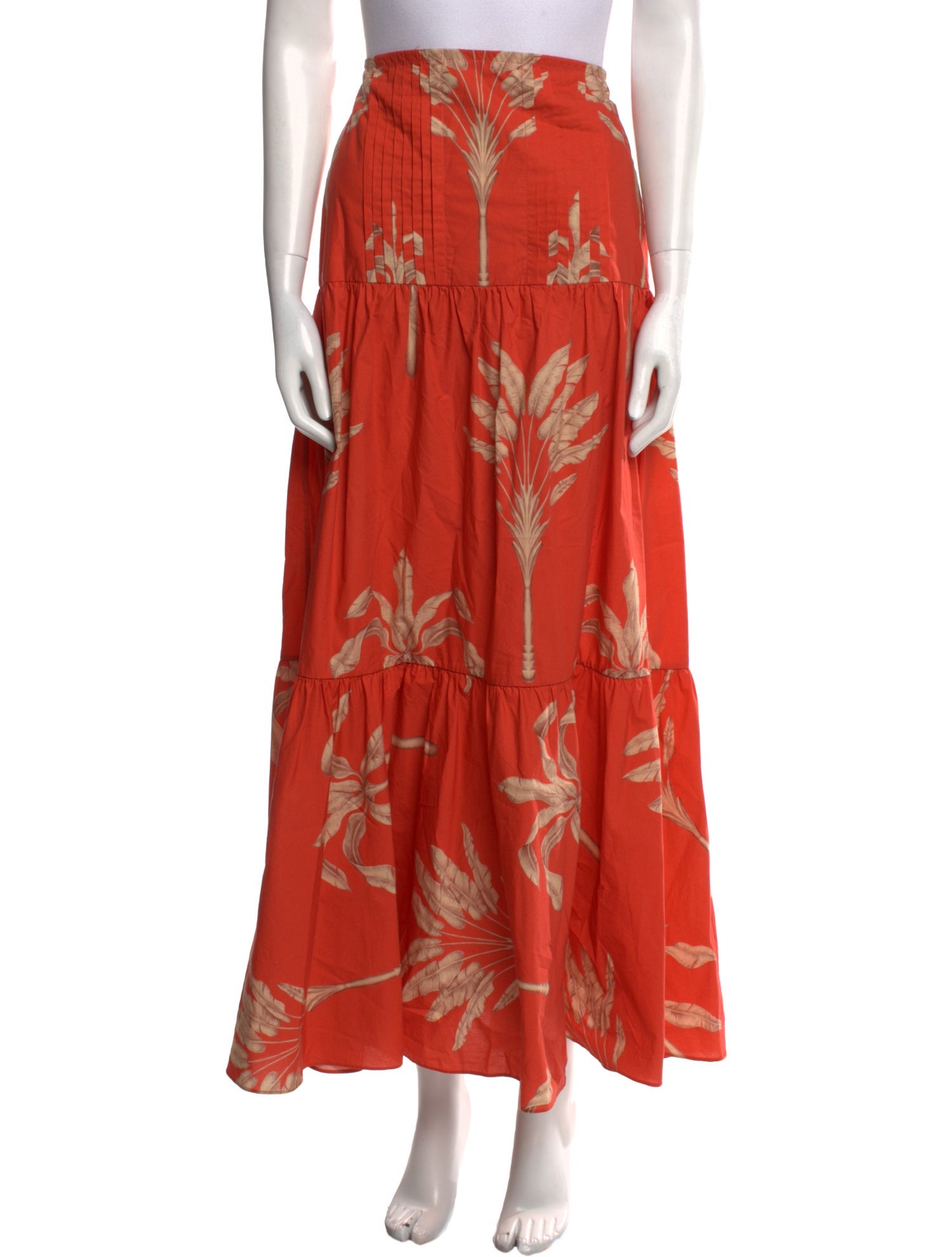 Johanna Ortiz Floral Print Long Skirt