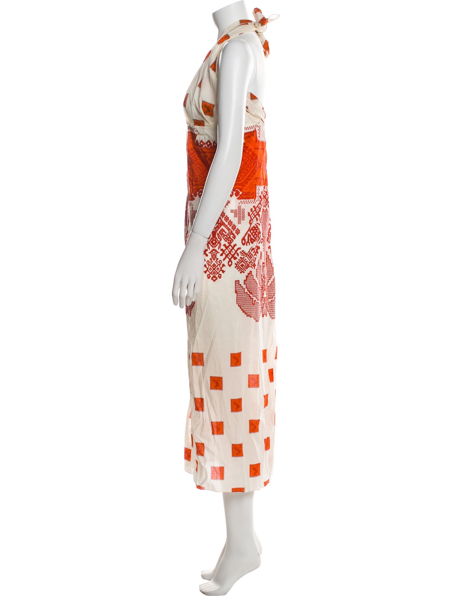 Johanna Ortiz Printed Long Dress