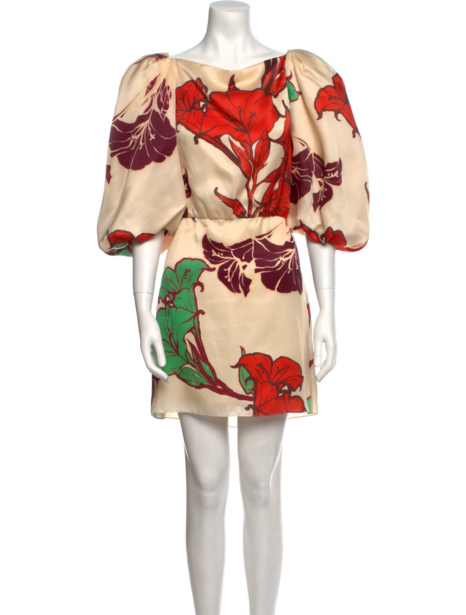 Johanna Ortiz Silk Mini Dress