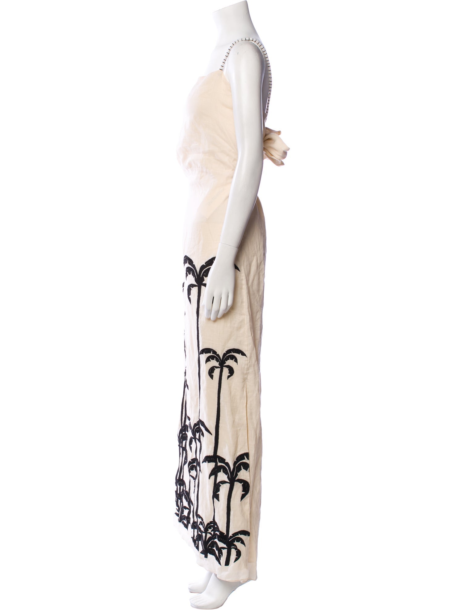 Johanna Ortiz Linen Long Dress