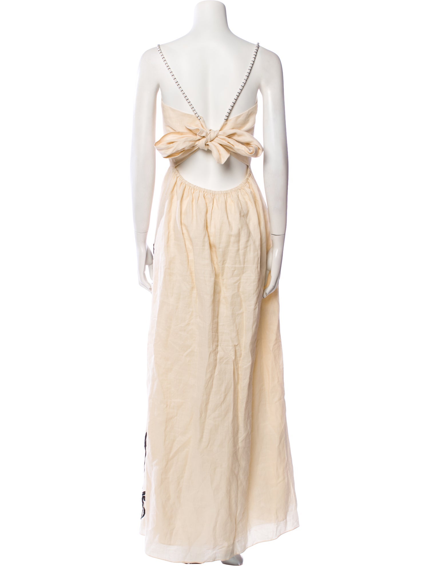 Johanna Ortiz Linen Long Dress