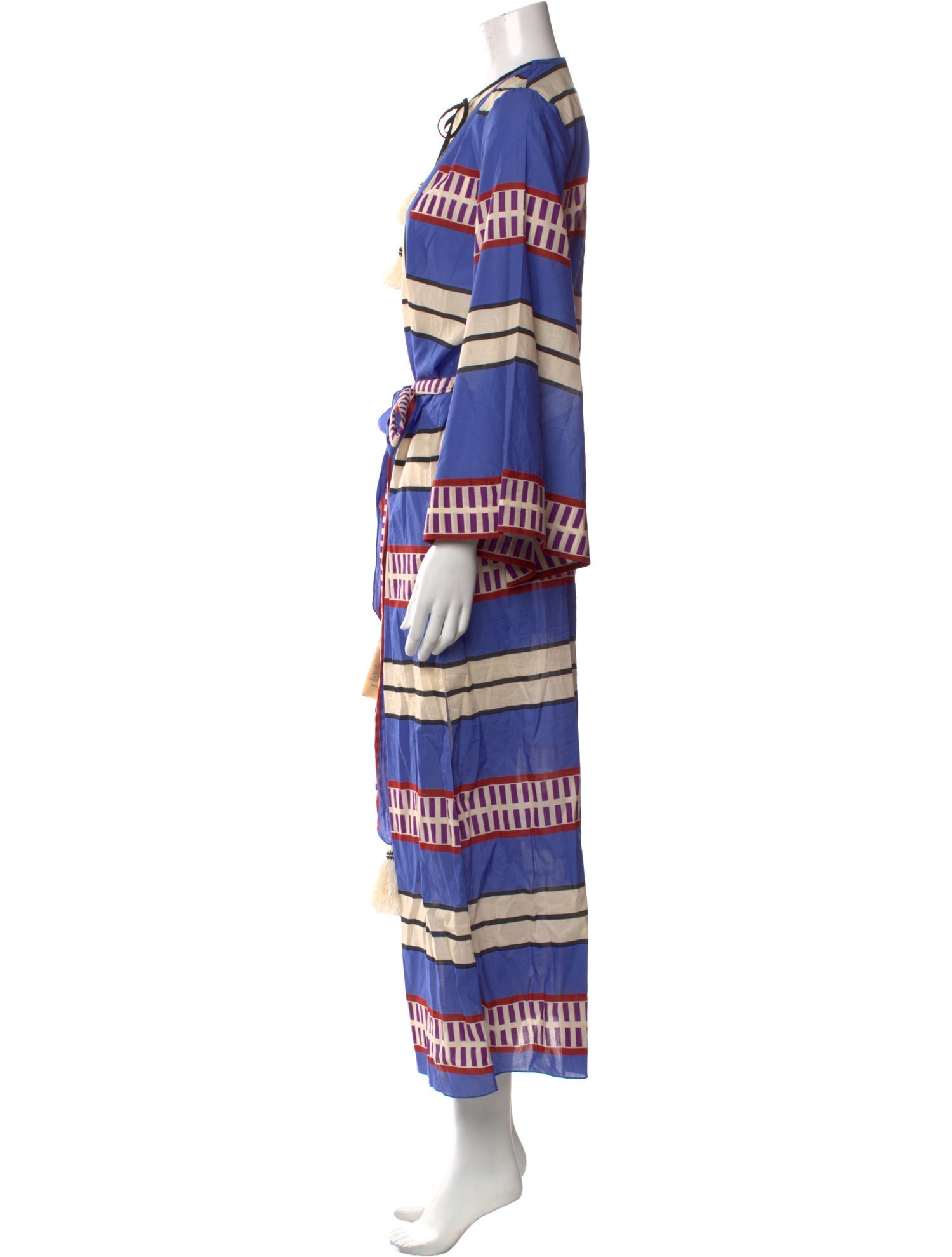 Johanna Ortiz Striped Long Dress