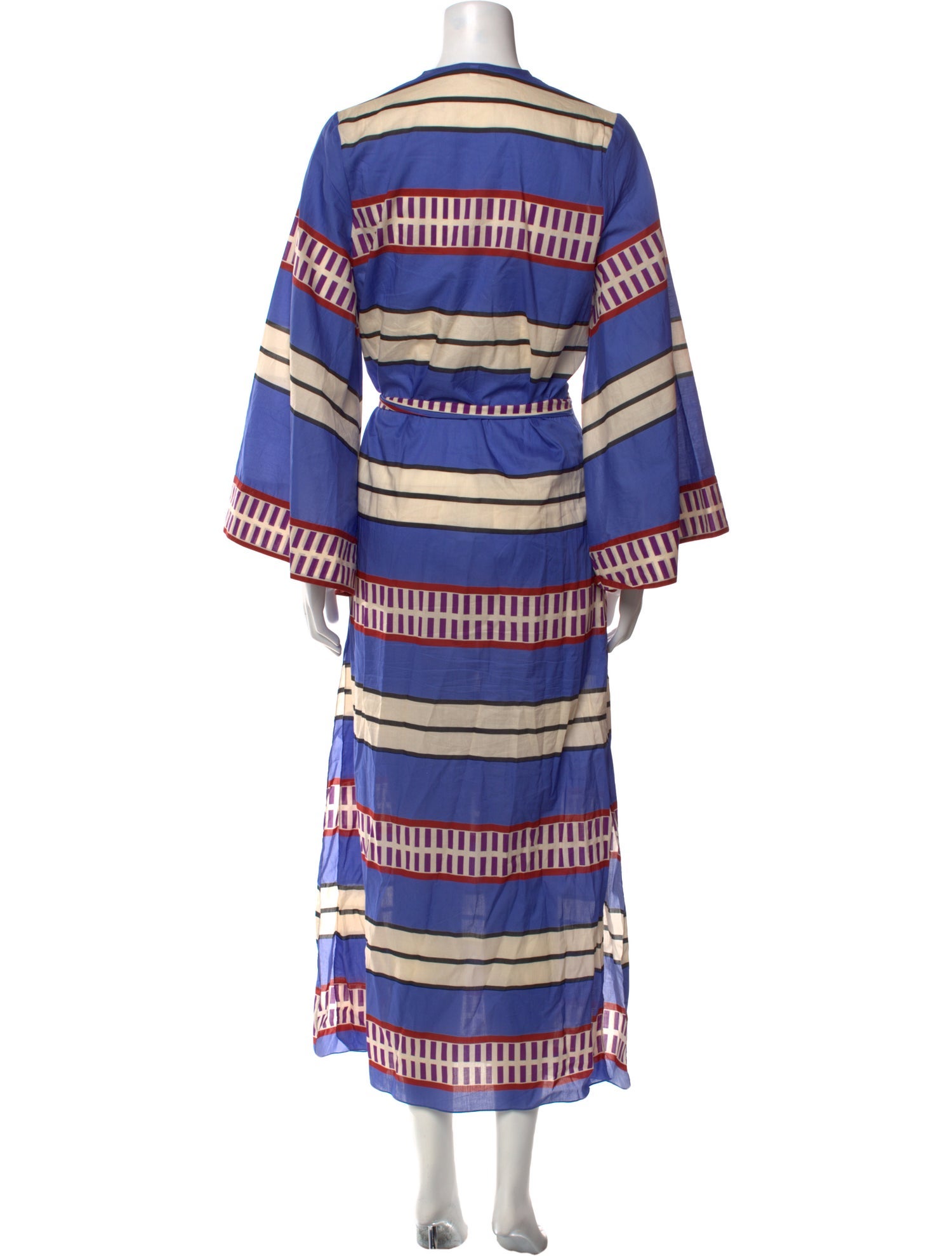 Johanna Ortiz Striped Long Dress