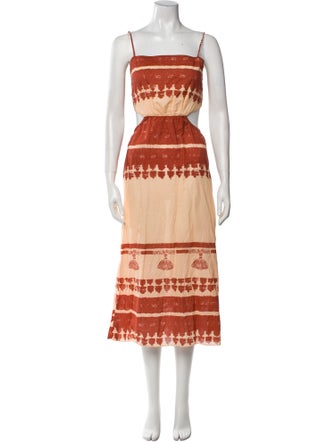 Johanna Ortiz Linen Long Dress