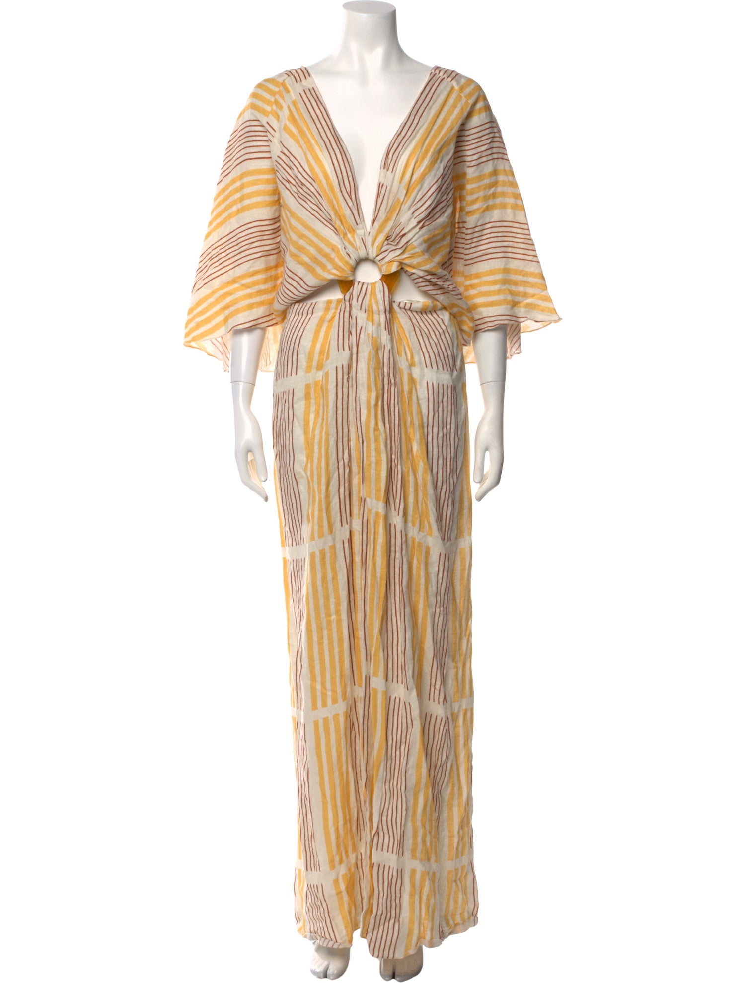 Johanna Ortiz Linen Long Dress