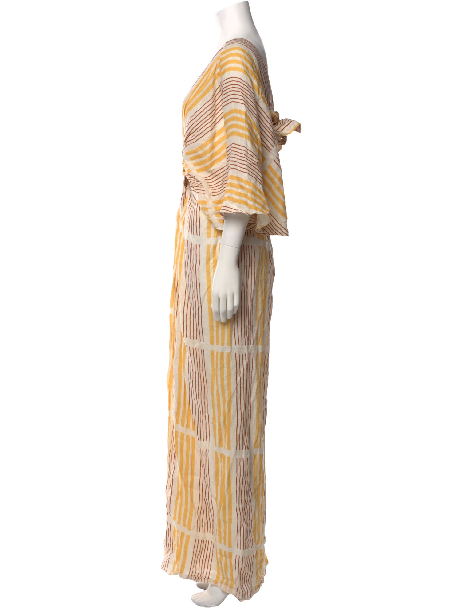 Johanna Ortiz Linen Long Dress