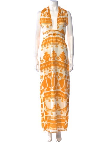 Johanna Ortiz Dresses Linen Long Dress US 2 | XS