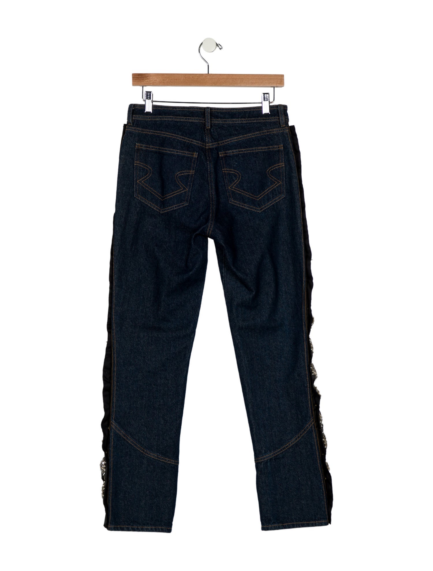 Johanna Ortiz Mid-Rise Straight Leg Jeans