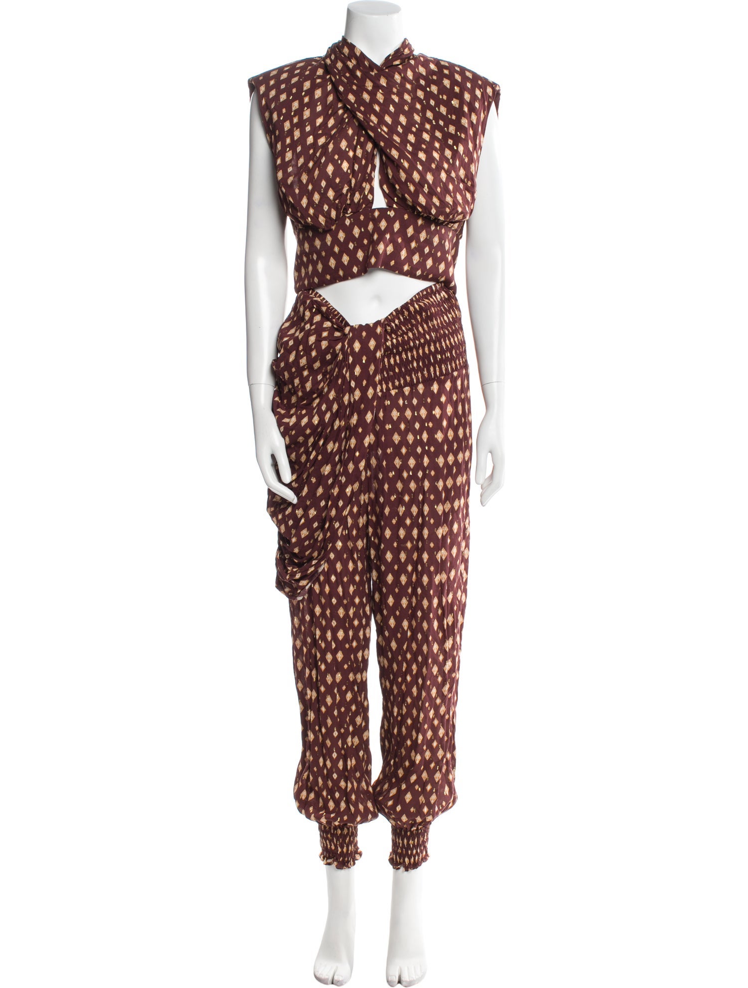 Johanna Ortiz Printed Pant Set w/ Tags