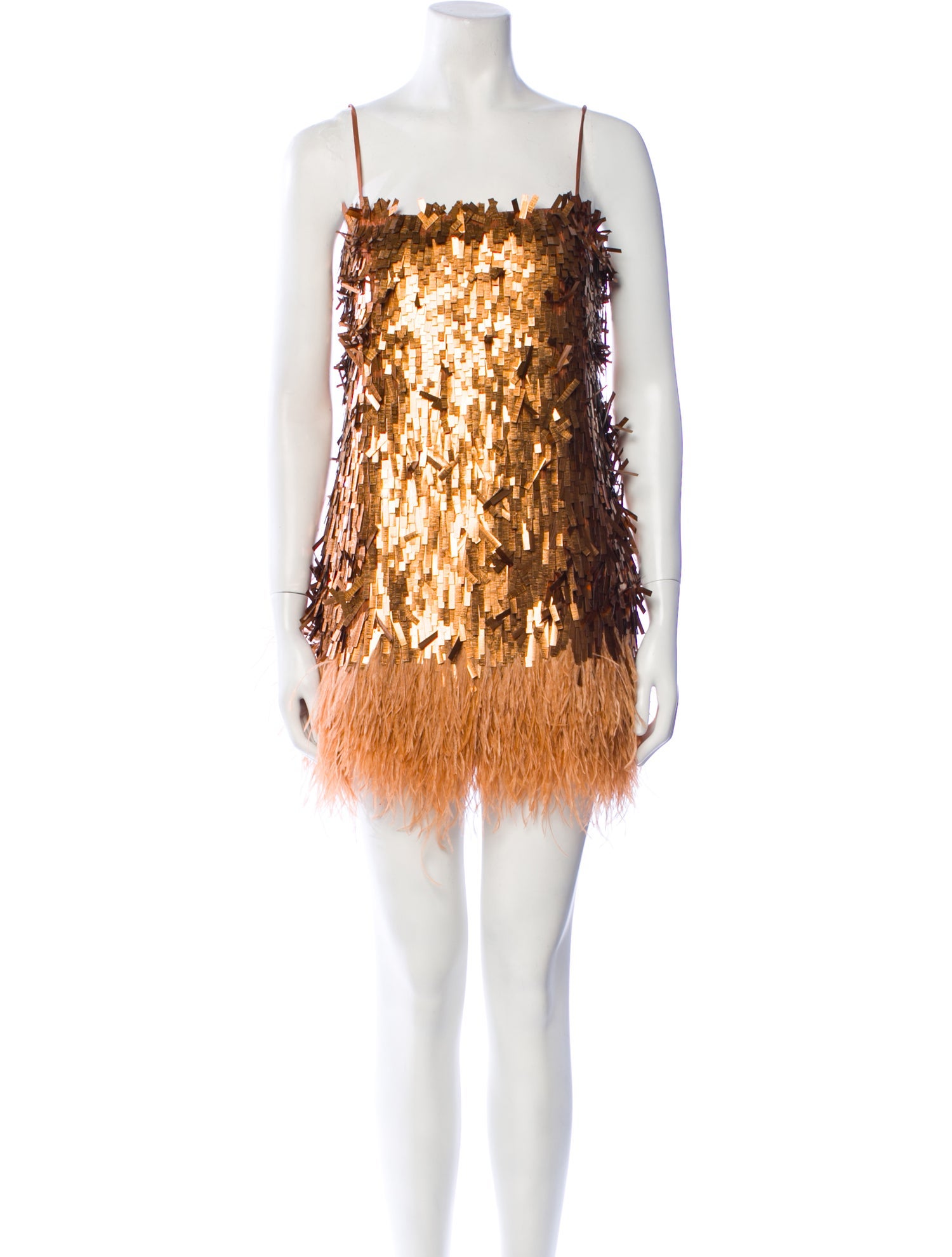 Johanna Ortiz Square Neckline Mini Dress