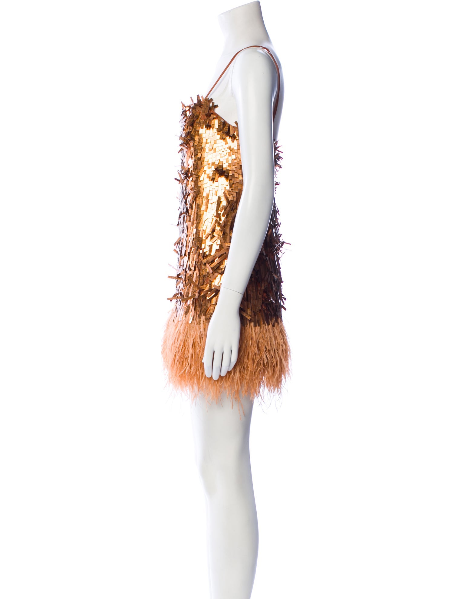 Johanna Ortiz Square Neckline Mini Dress