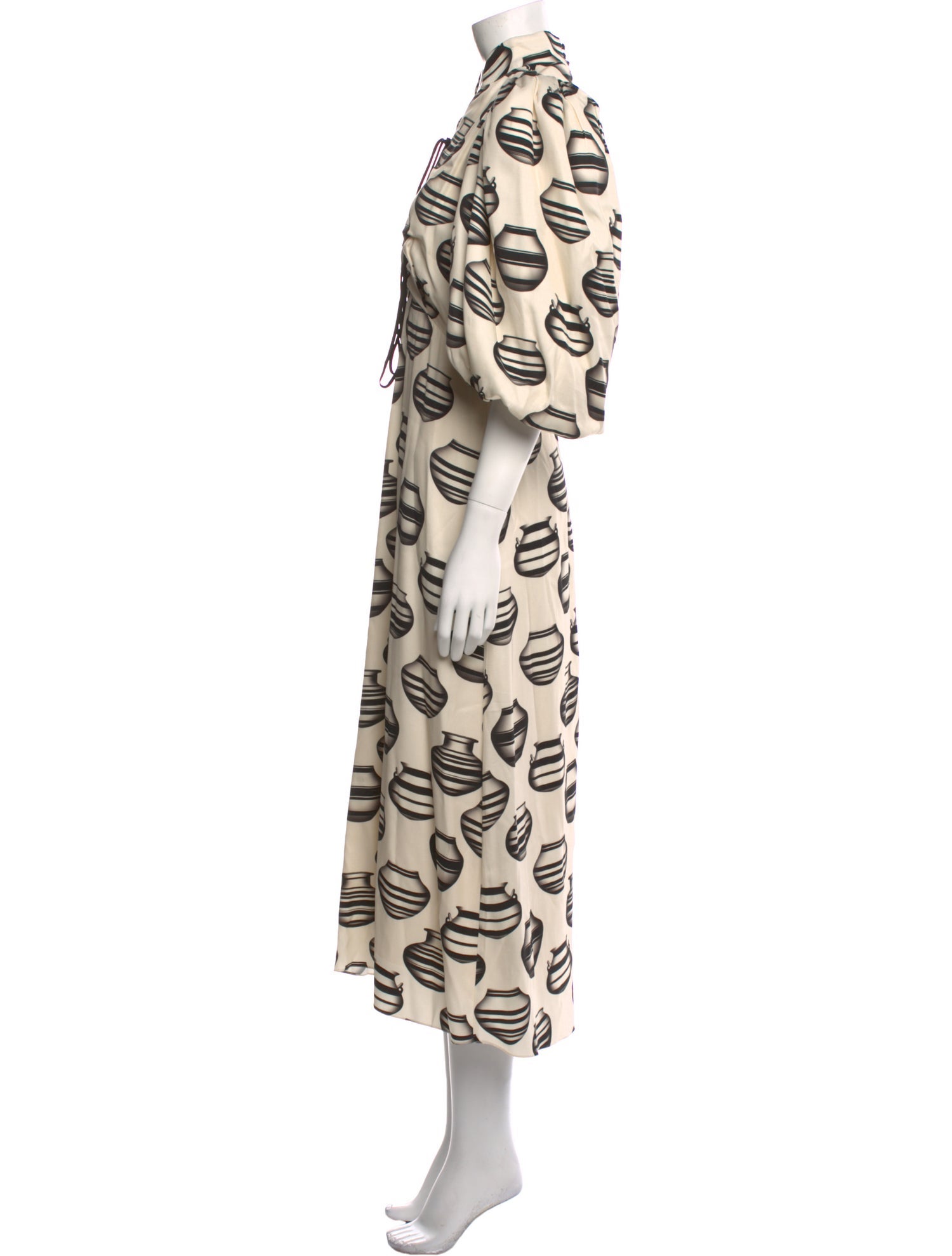Johanna Ortiz Printed Long Dress