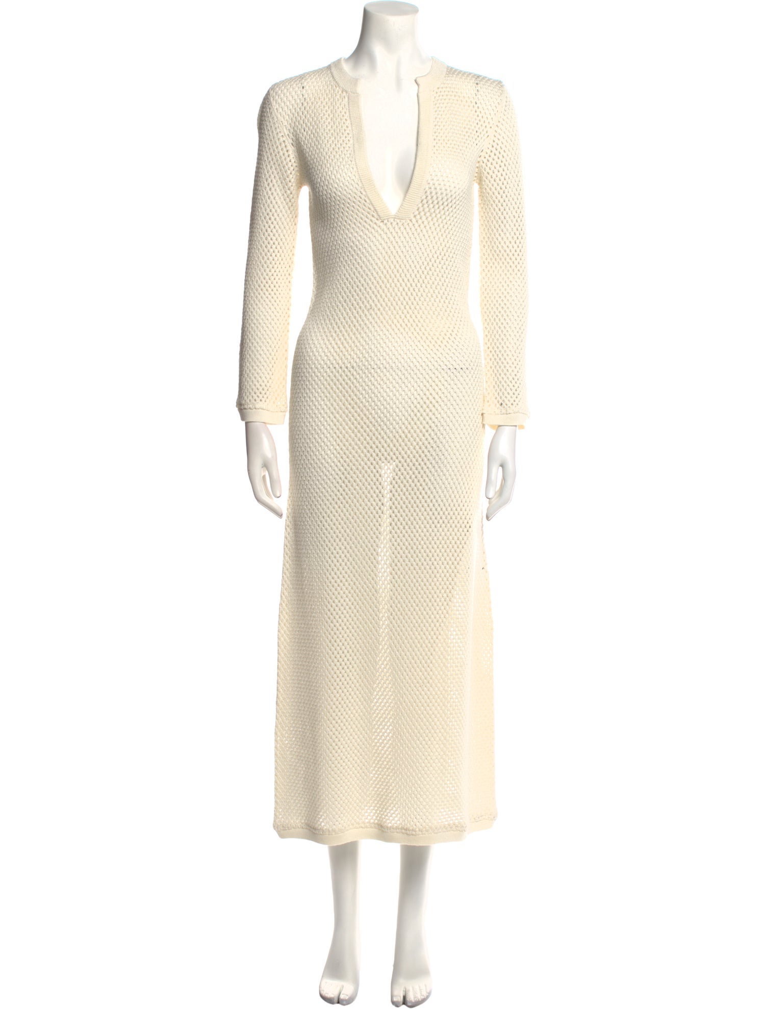 Johanna Ortiz V-Neck Long Dress