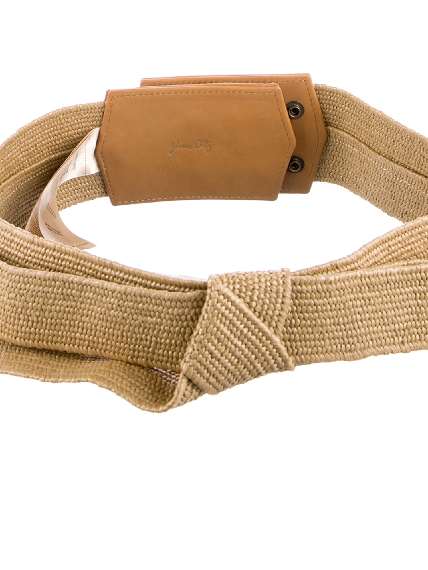 Johanna Ortiz Wide Straw Waist Belt
