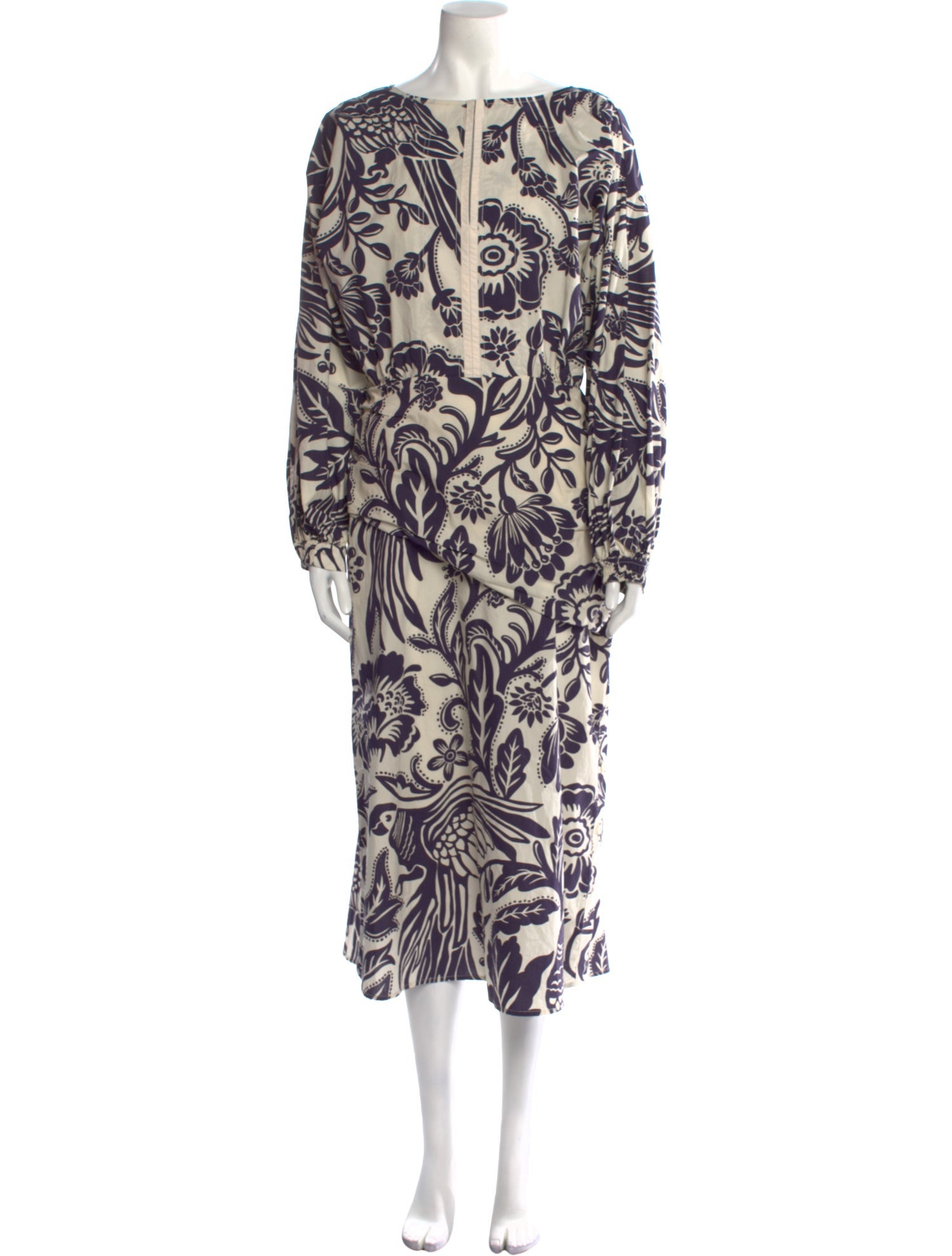 Johanna Ortiz Floral Print Long Dress