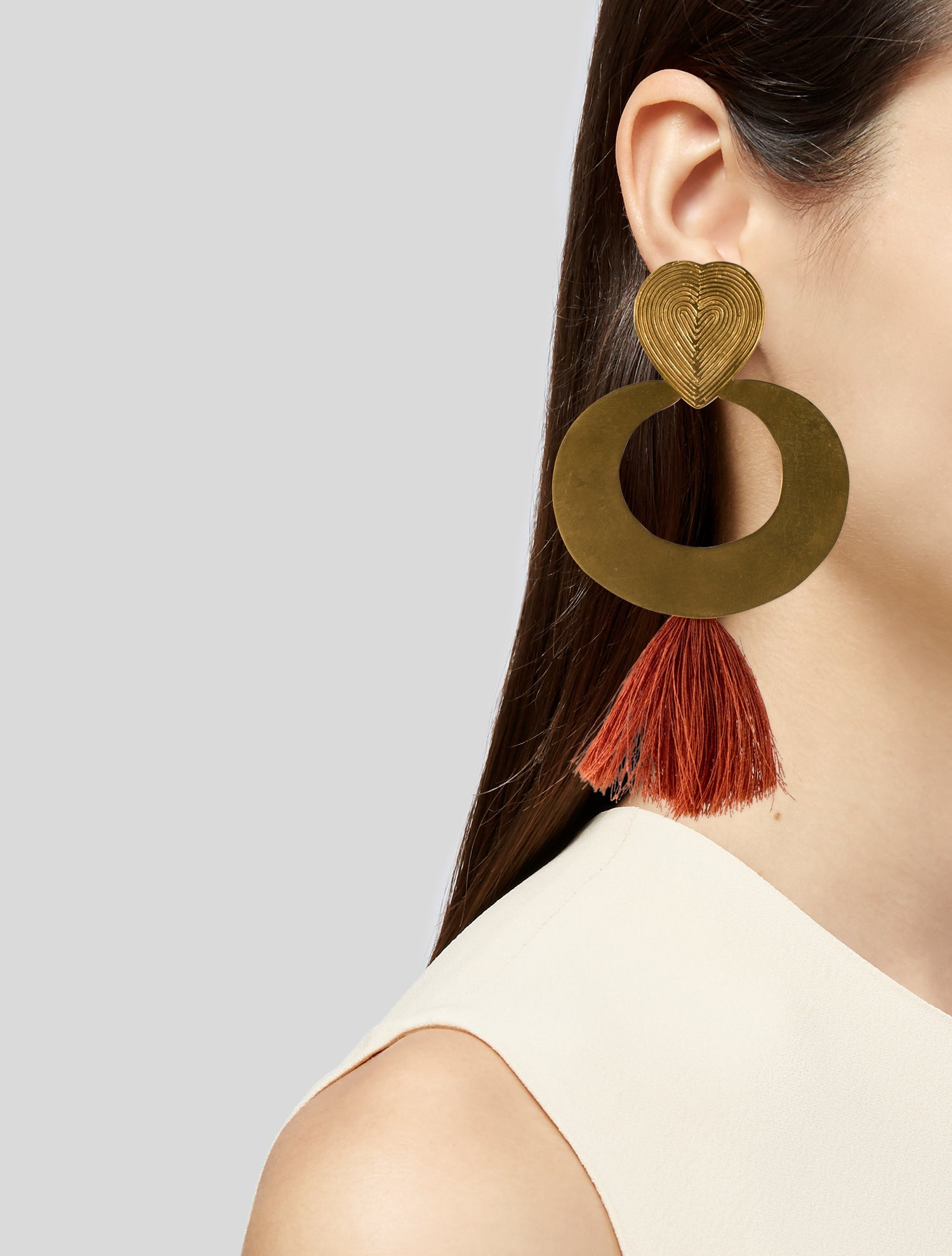 Johanna Ortiz x Paula Mendoza x Cano Olive Trees Fringed Drop Earrings