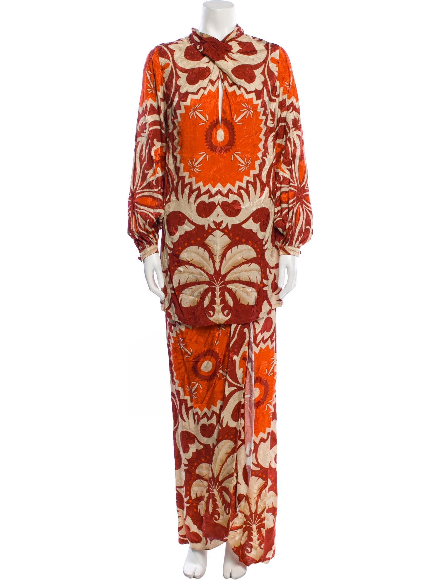Johanna Ortiz Printed Skirt Suit
