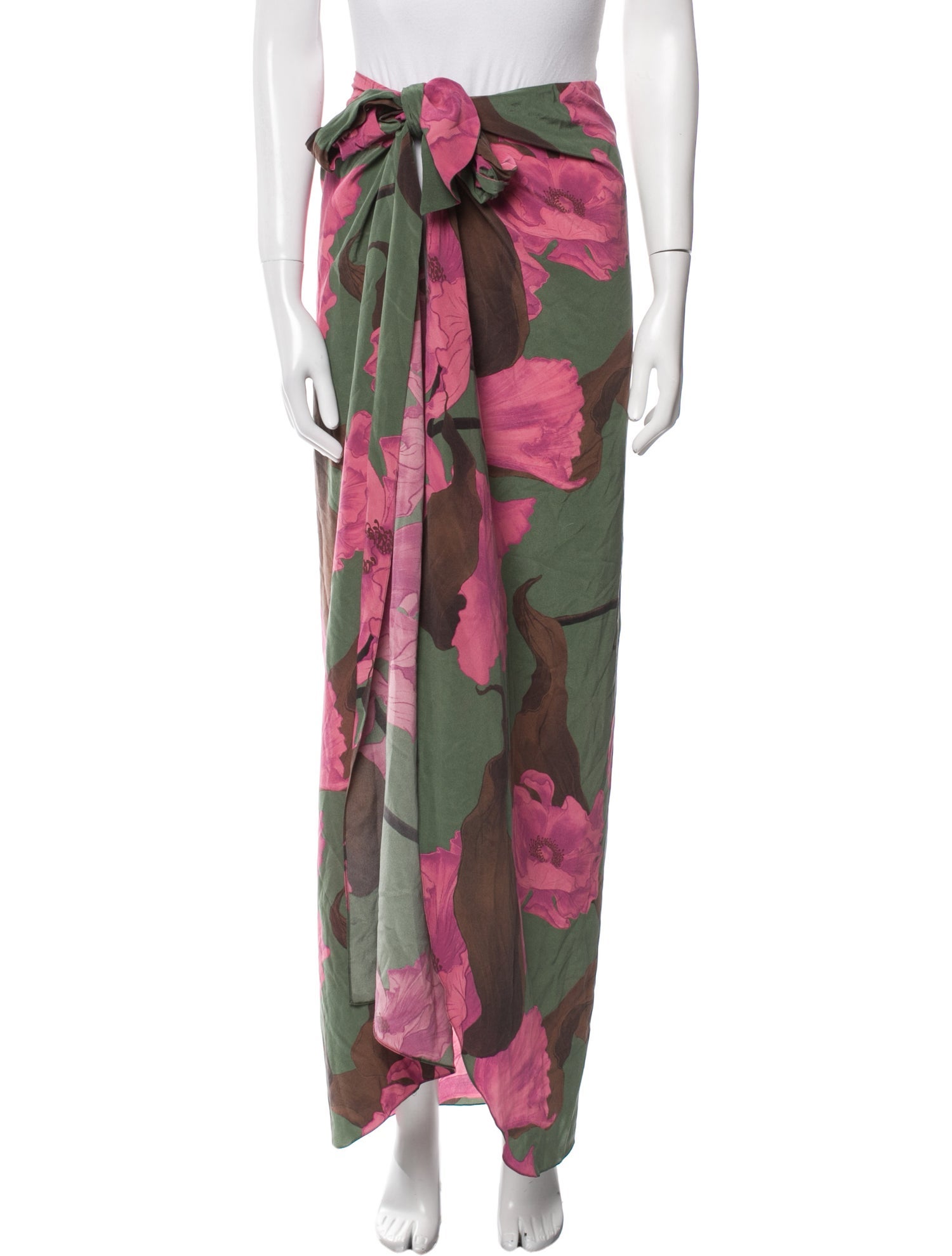 Johanna Ortiz Silk Long Skirt