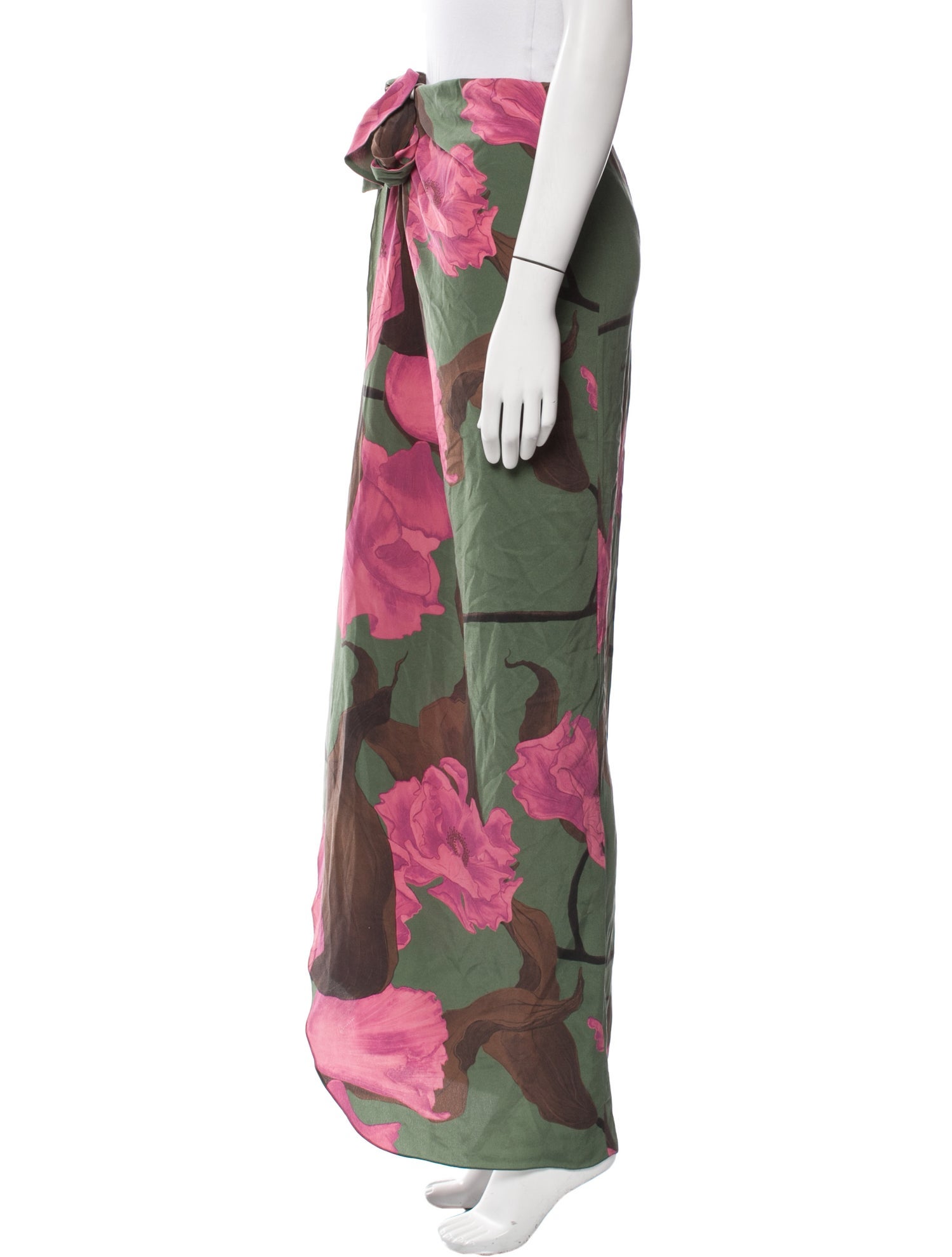 Johanna Ortiz Silk Long Skirt