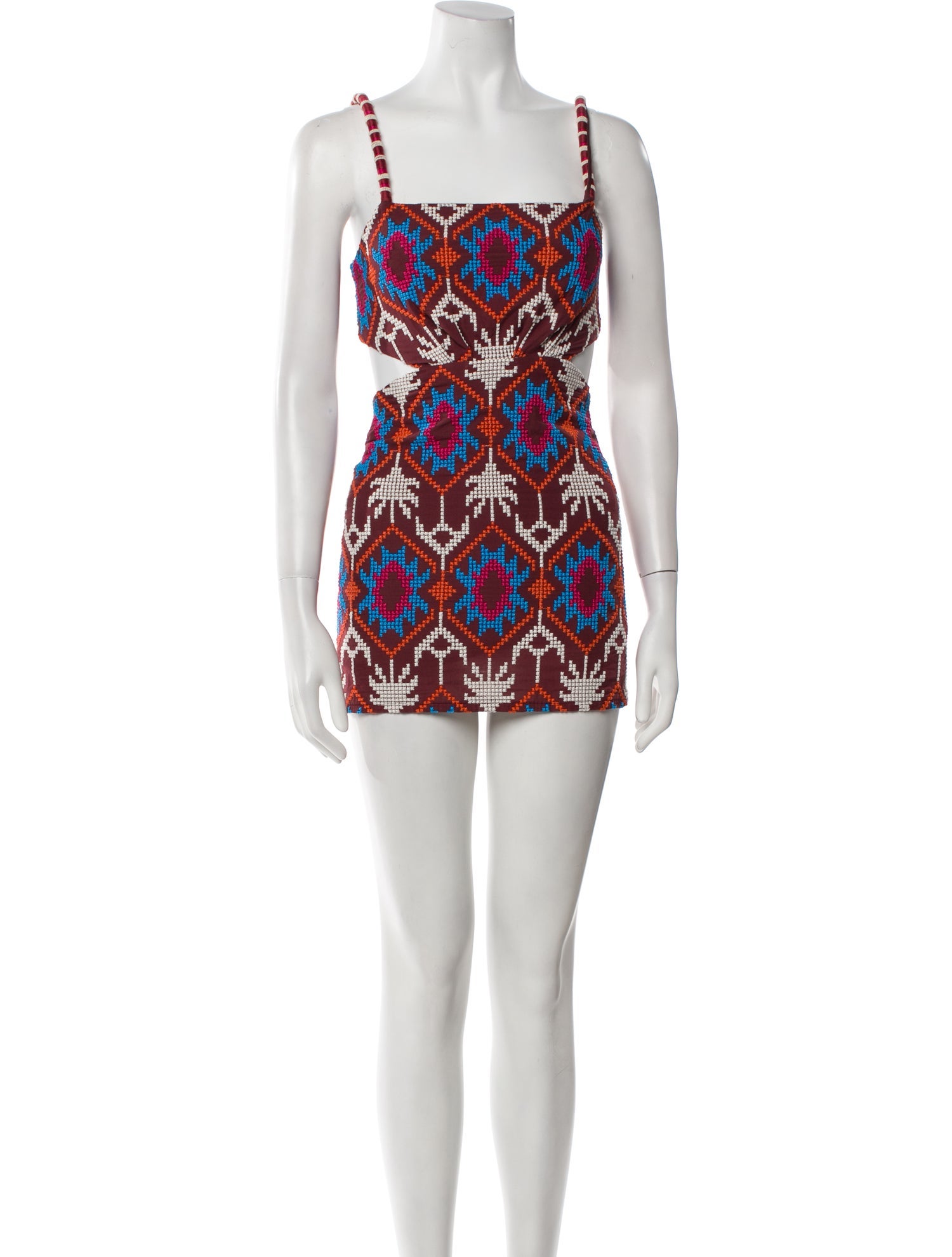 Johanna Ortiz Printed Mini Dress