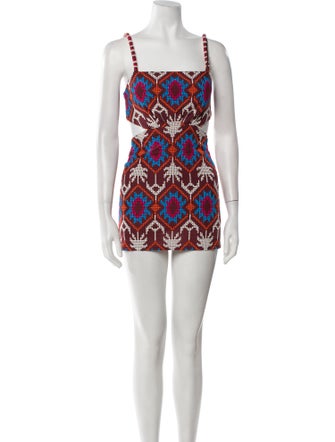 Johanna Ortiz Printed Mini Dress