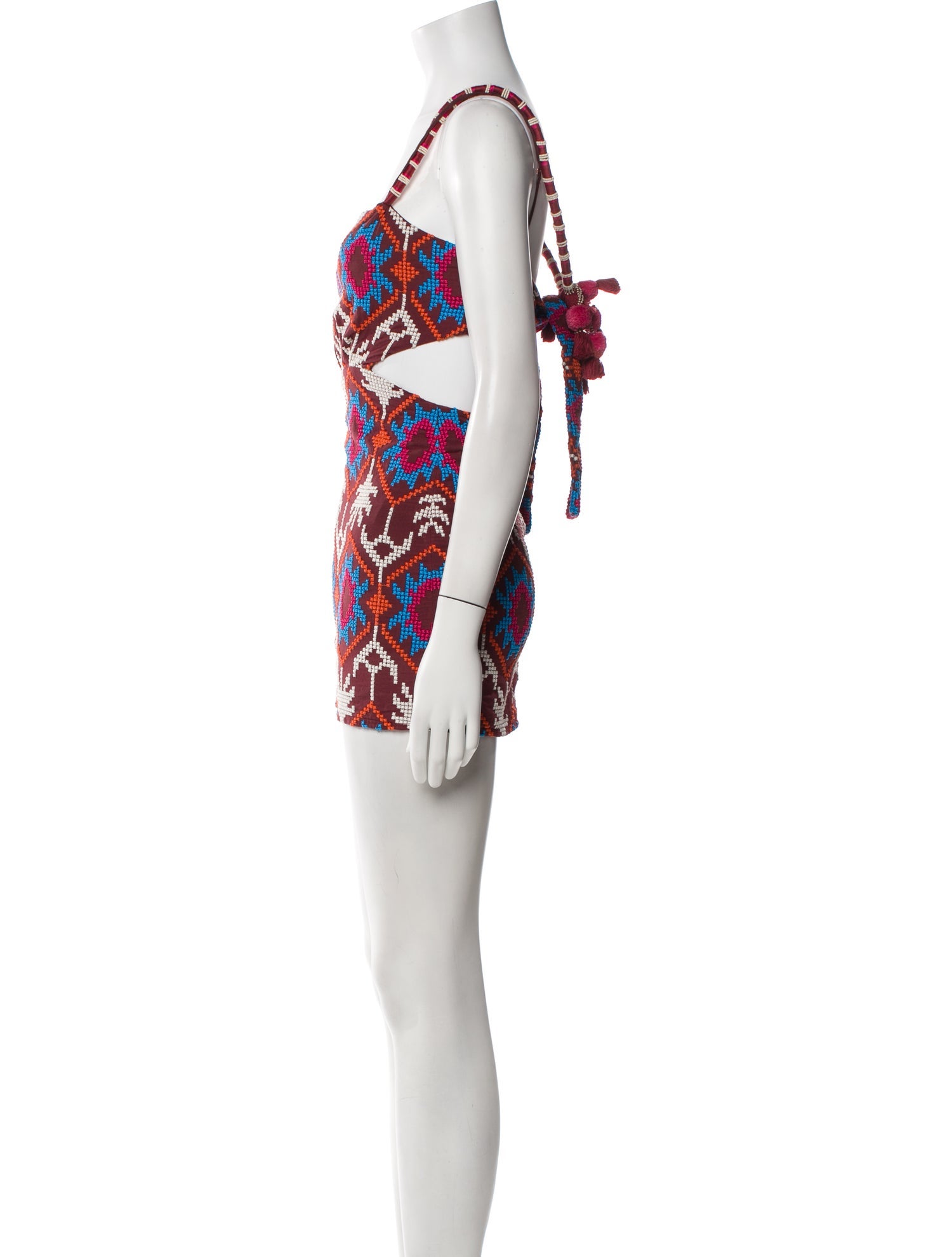 Johanna Ortiz Printed Mini Dress