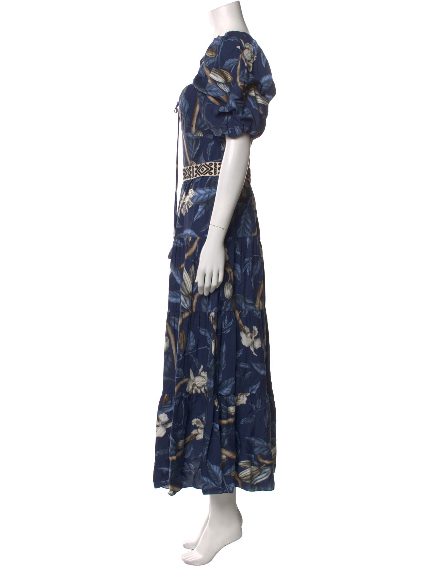 Johanna Ortiz Floral Print Long Dress