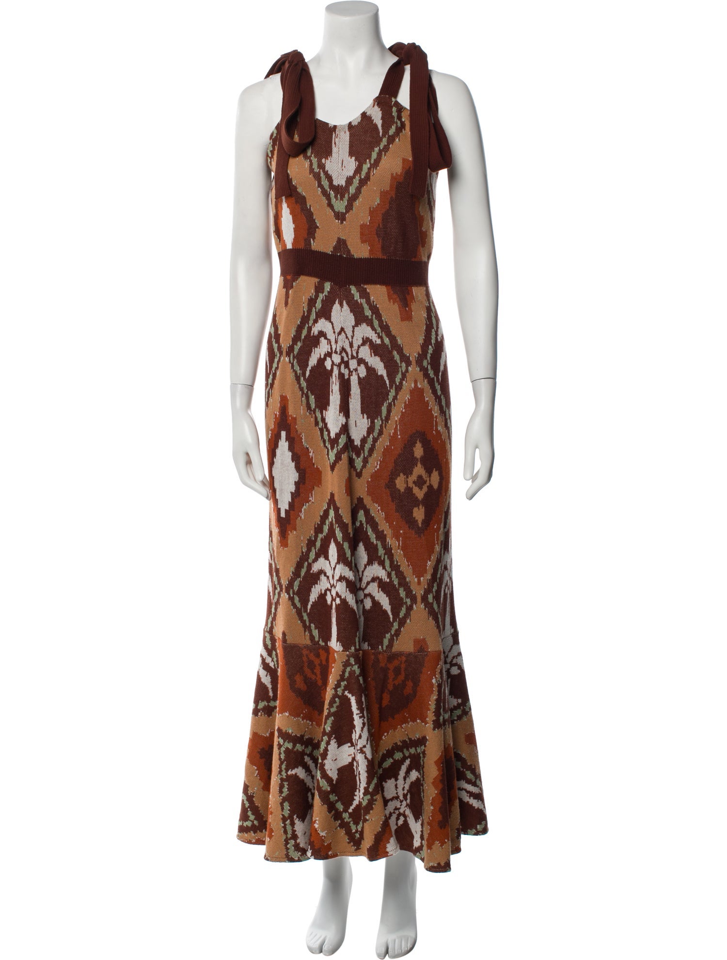 Johanna Ortiz Printed Long Dress