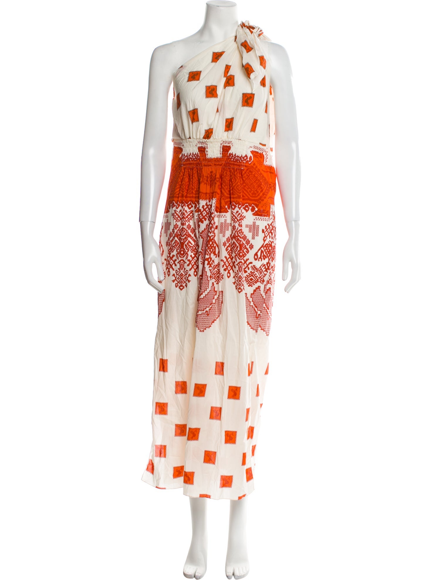 Johanna Ortiz Printed Long Dress w/ Tags