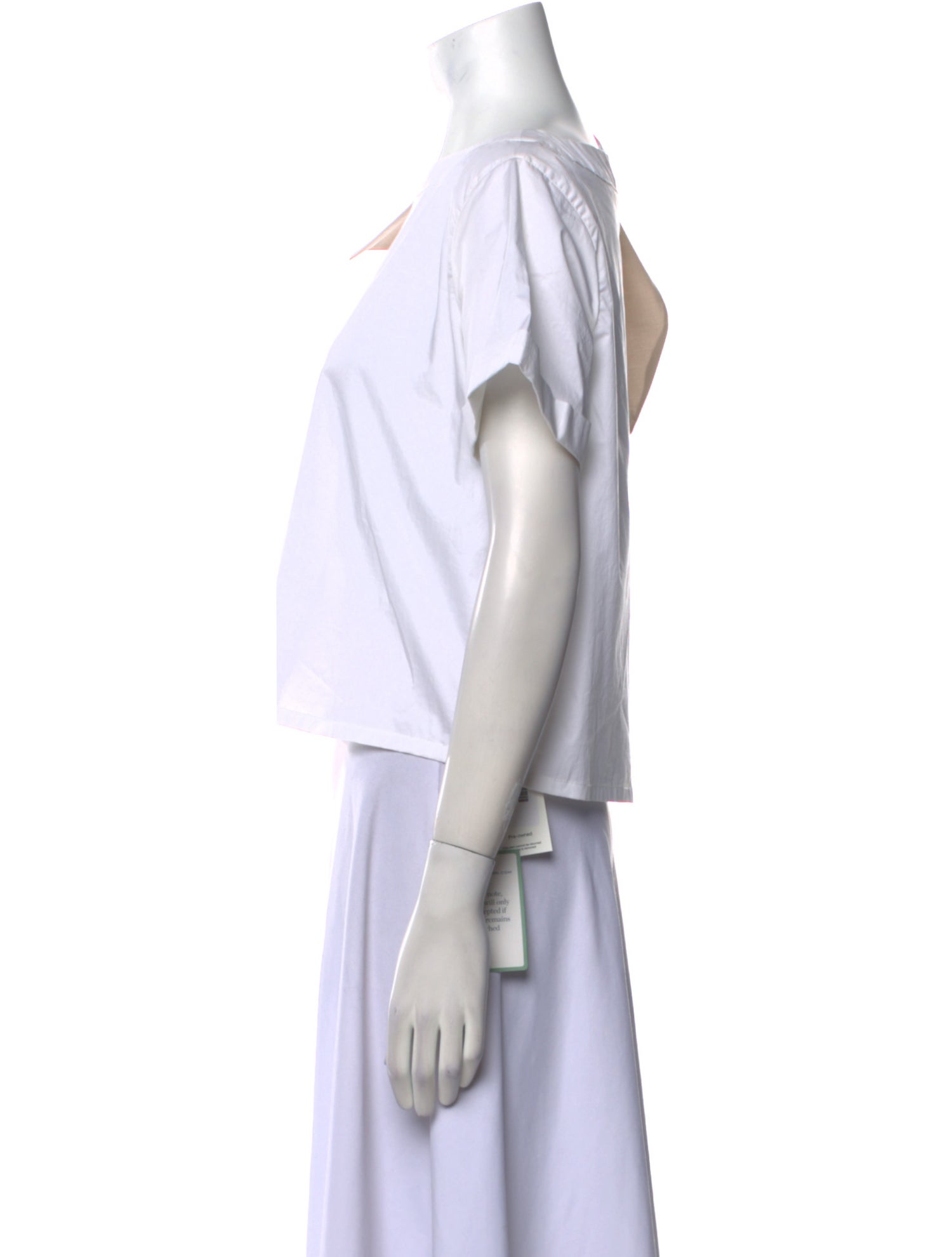 Johanna Ortiz Bateau Neckline Short Sleeve Blouse