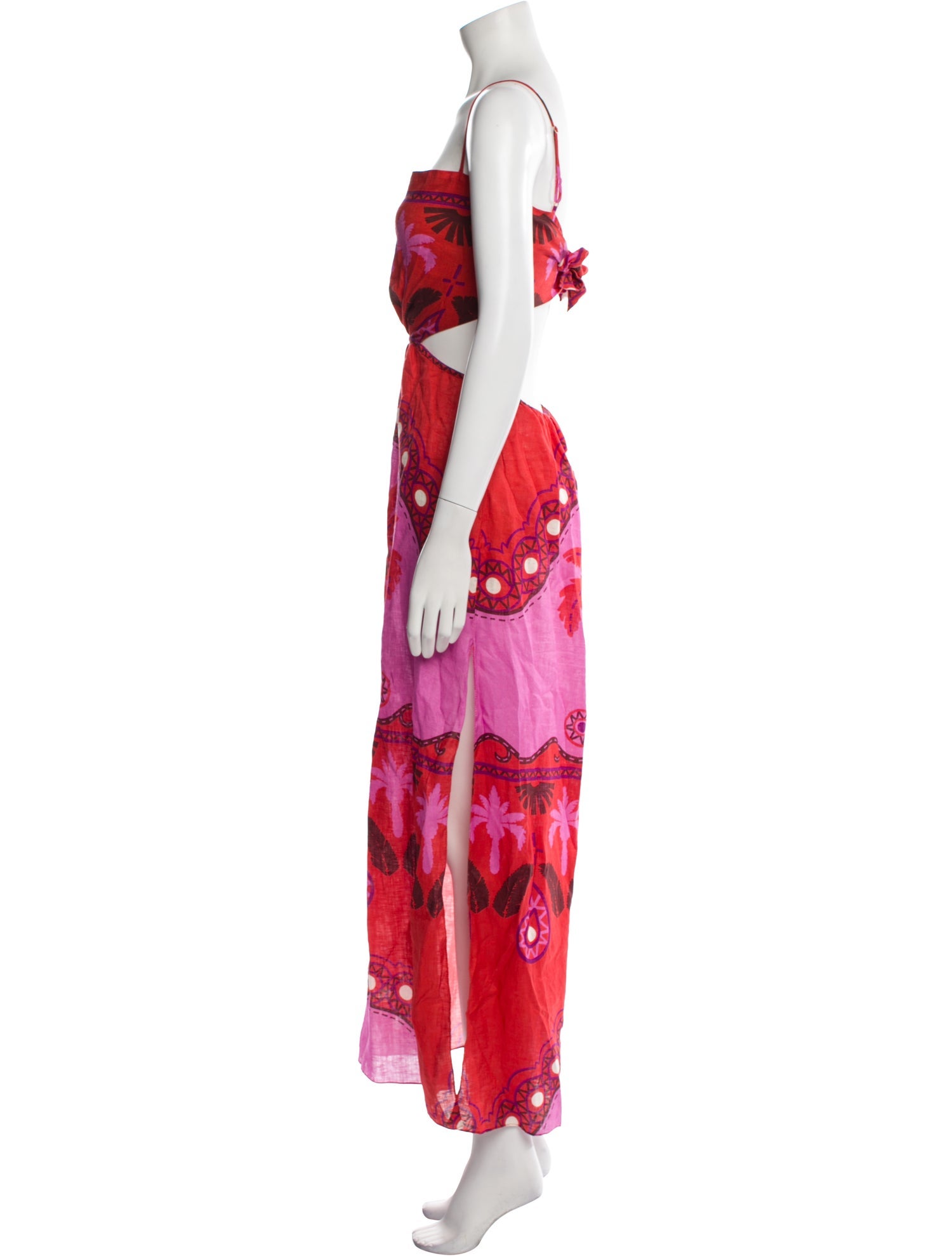 Johanna Ortiz Linen Long Dress
