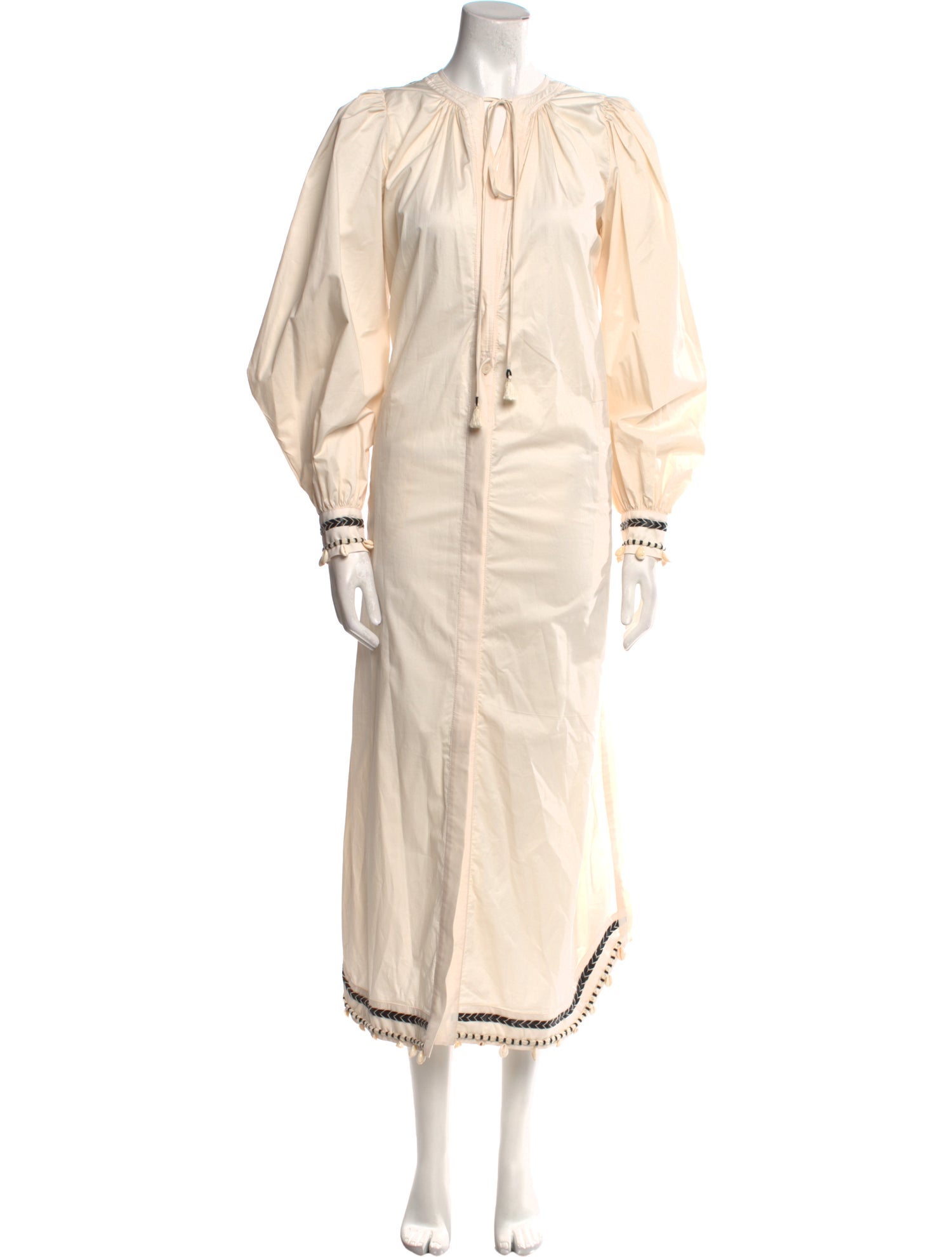 Johanna Ortiz Crew Neck Long Dress