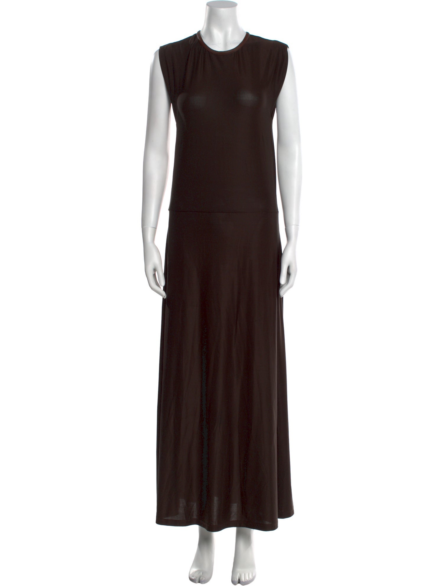 Johanna Ortiz Crew Neck Long Dress