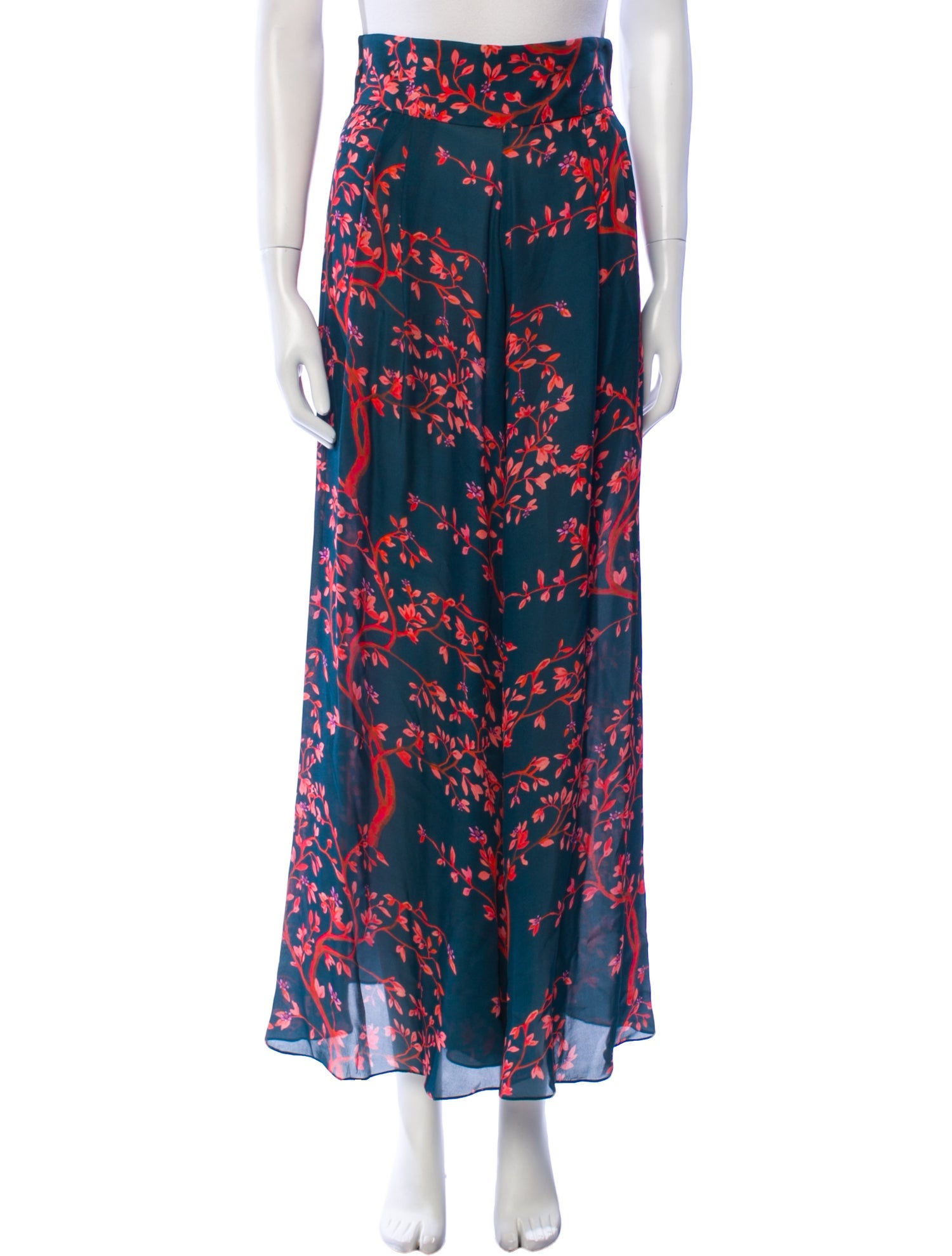 Johanna Ortiz Floral Print Wide Leg Pants