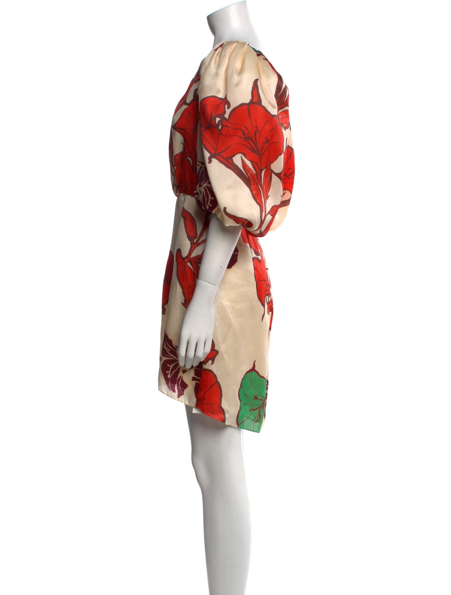 Johanna Ortiz Silk Mini Dress