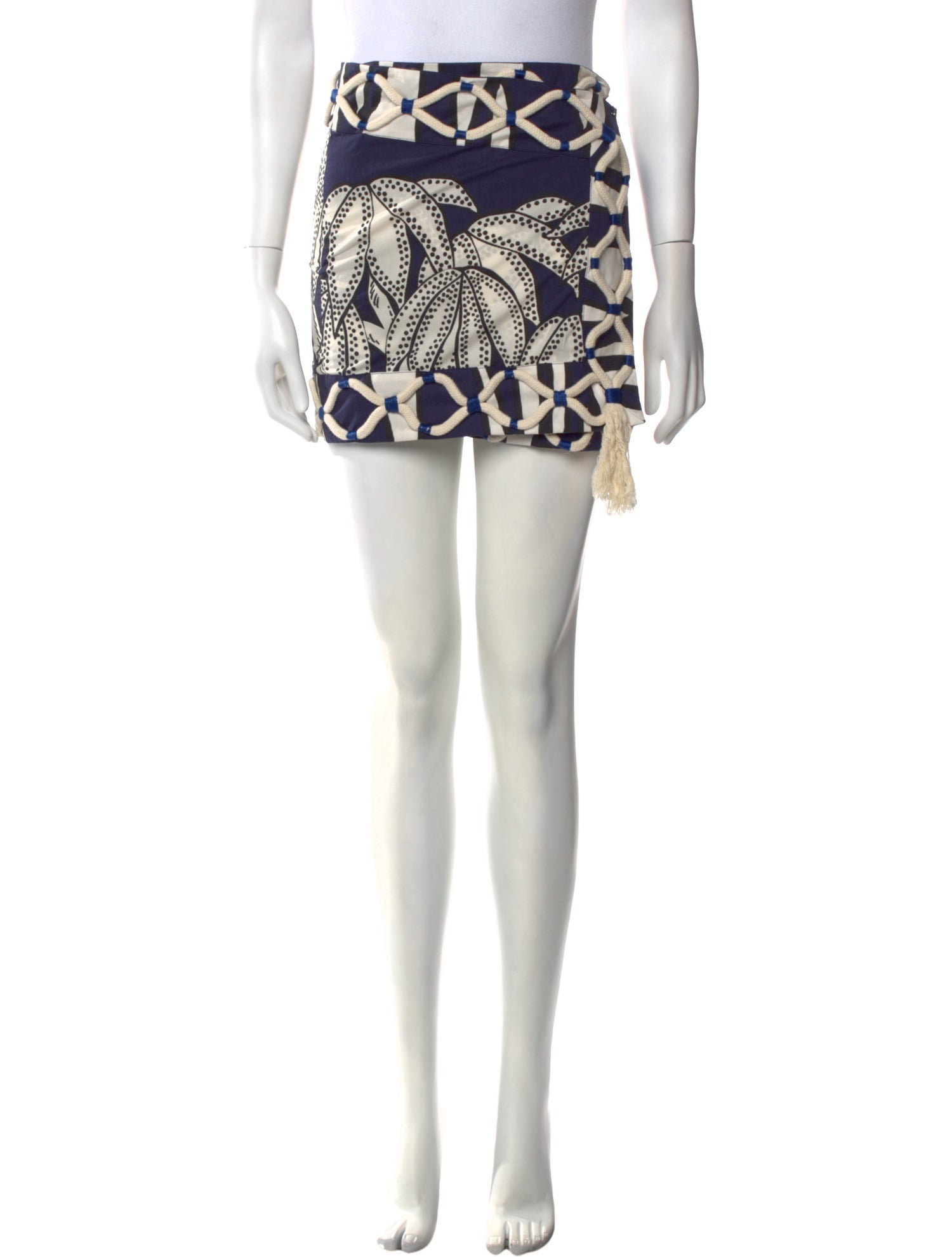 Johanna Ortiz Printed Mini Skirt