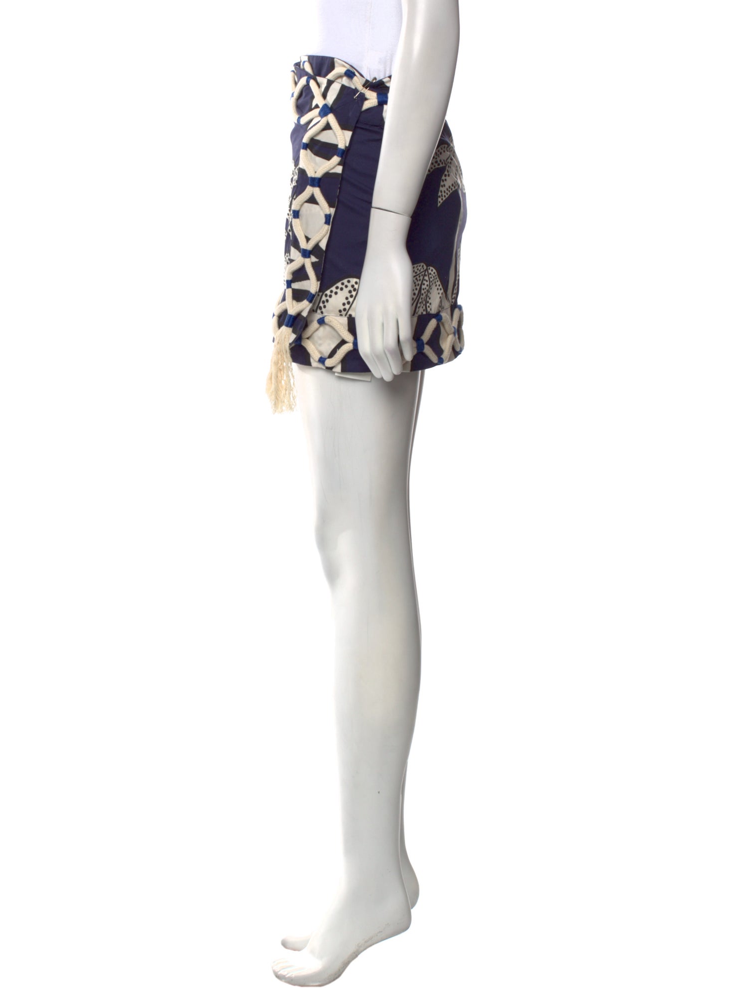 Johanna Ortiz Printed Mini Skirt