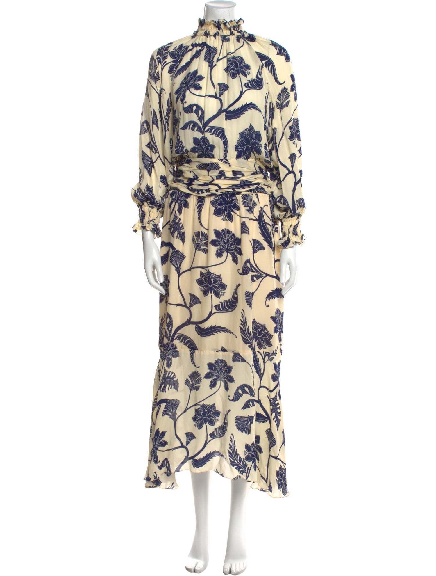 Johanna Ortiz Silk Long Dress