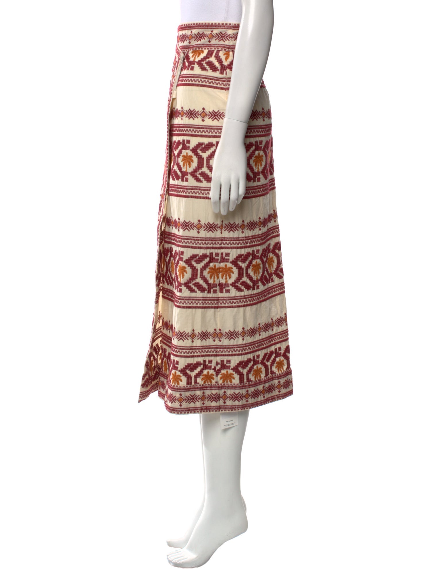 Johanna Ortiz Printed Midi Length Skirt